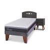 Cama Europea CIC 1,5 Plazas Ortopedic Advance + Respaldo + Velador Gales