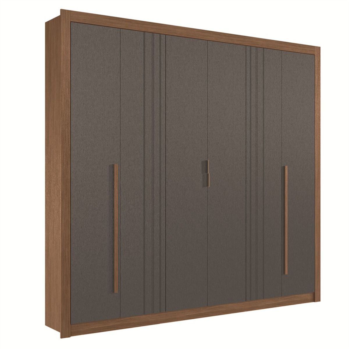 Closet Altavision Miletto 6 Puertas 3 Cajones Caf&eacute; Grafito