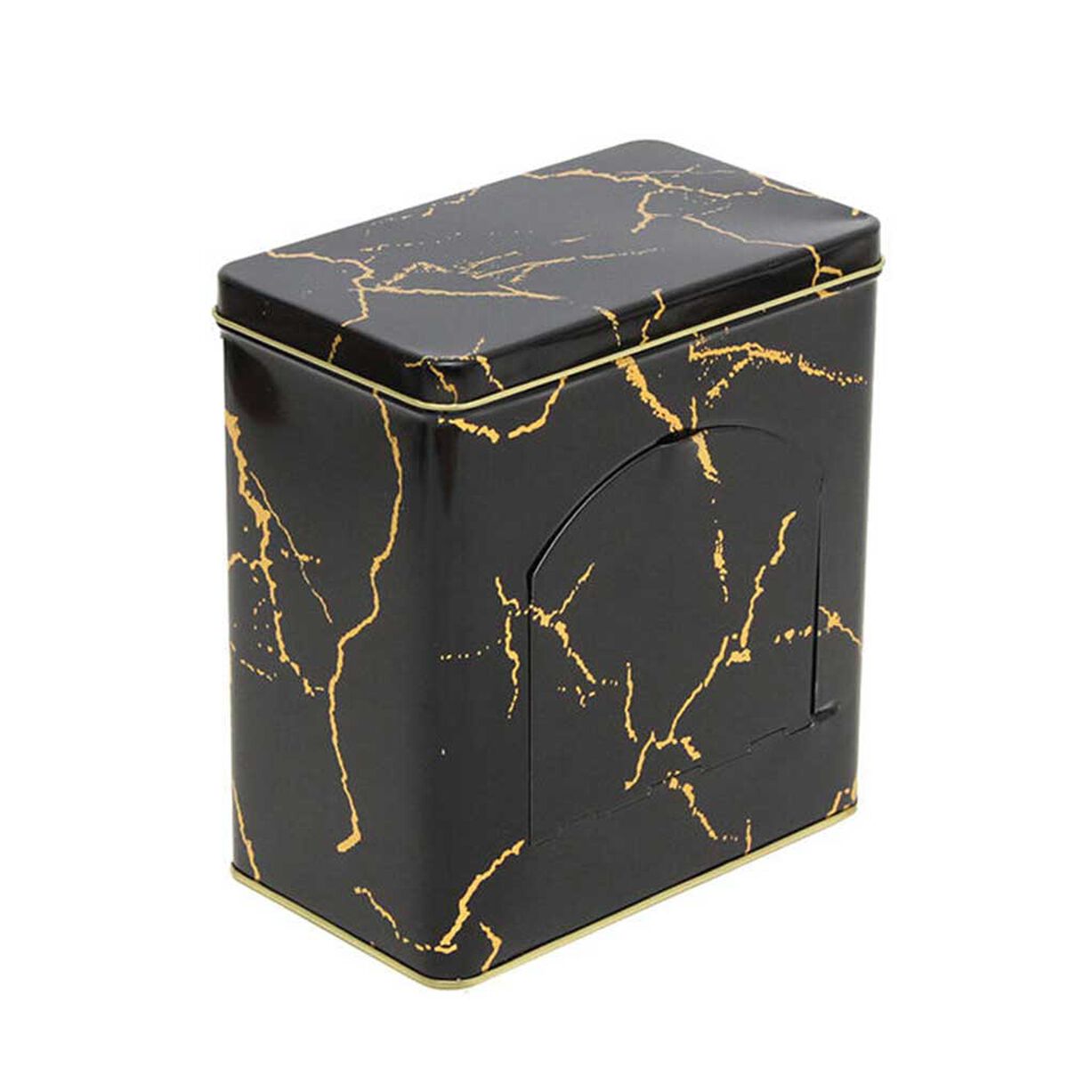 Lata Decorativa Metal Vgo 18 x 15 cm Negro