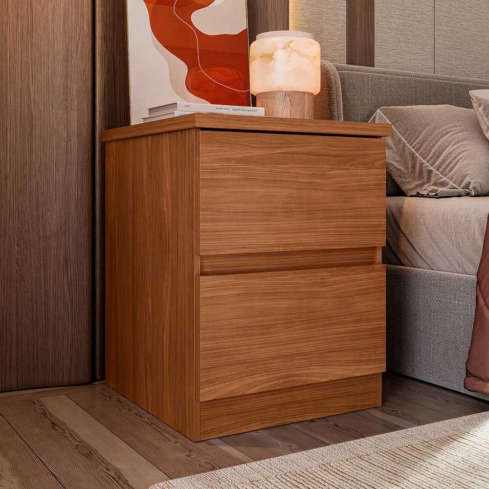 Velador Onessta Bari 2 Cajones Jatoba