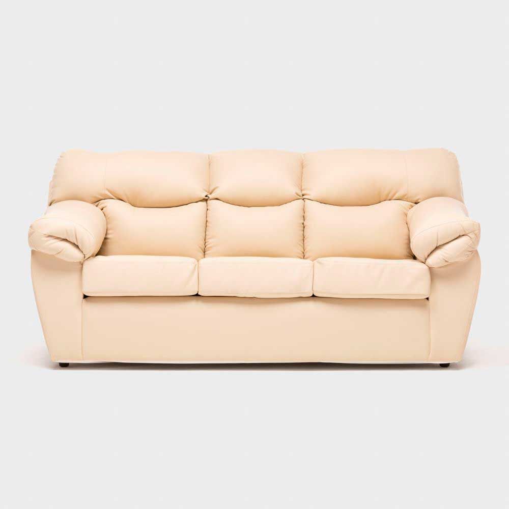 Sofá Cabsur Zeus 3 Cuerpos PU Beige