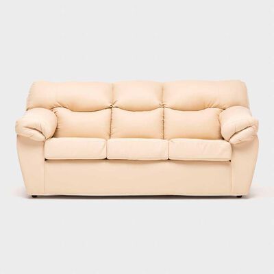 Sofá Cabsur Zeus 3 Cuerpos PU Beige