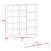 2 Estantes + Estante 4 Repisas TuHome Home Blanco