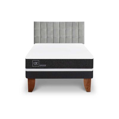 Imagen 1 del producto Cama Europea CIC 1,5 Plazas Ortopedic + Respaldo Sile