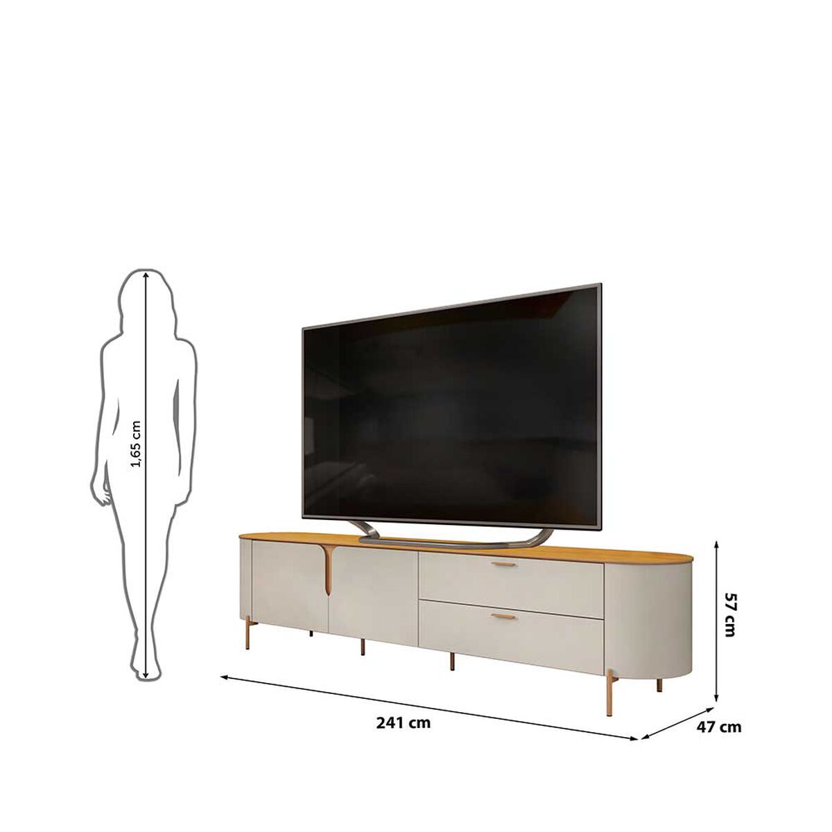 Rack Di Poretti Celine 70" Café