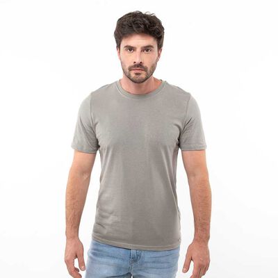 Polera Lisa Manga Corta Hombre Zibel