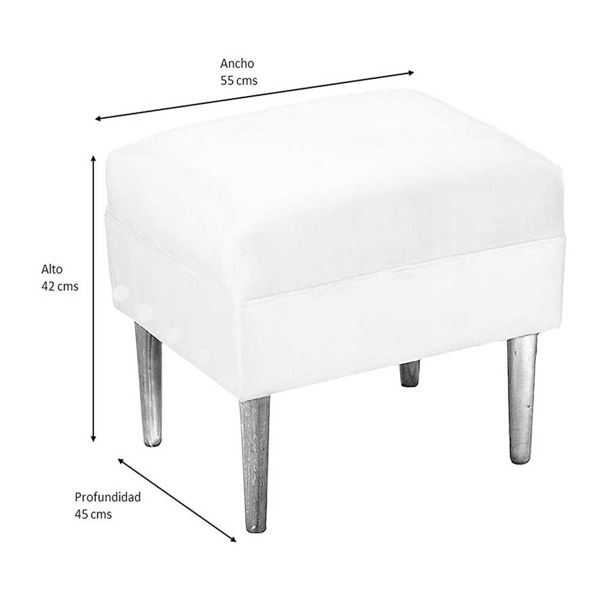 Set Pouf 2 Bodevir Sky Felpa 00 Chocolate 