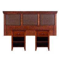 Respaldo 2 Plazas + 2 Veladores CIC New Torino Caramelo