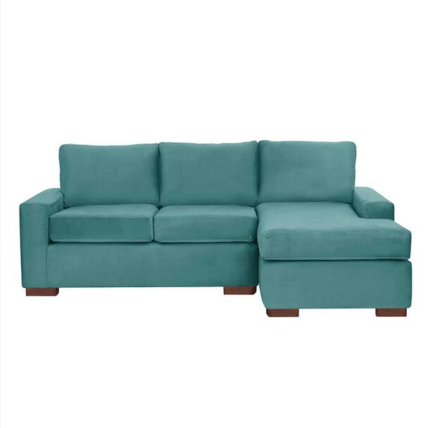 Sofá Seccional Derecho Latam Home Livorno 3 Cuerpos Turquesa