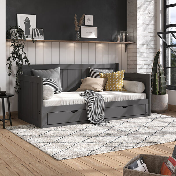 Sofa Cama Casanova C69TMK4000 3 Cuerpos Gris