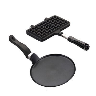 Imagen 2 del producto Set 2 Piezas Sartén Wafflera y Panquequera Teflón La Soluzione