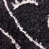 Alfombra Idetex Shaggy Monet 200 x 150 Negro