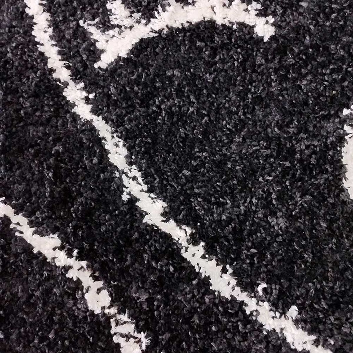 Alfombra Idetex Shaggy Monet 200 x 150 Negro