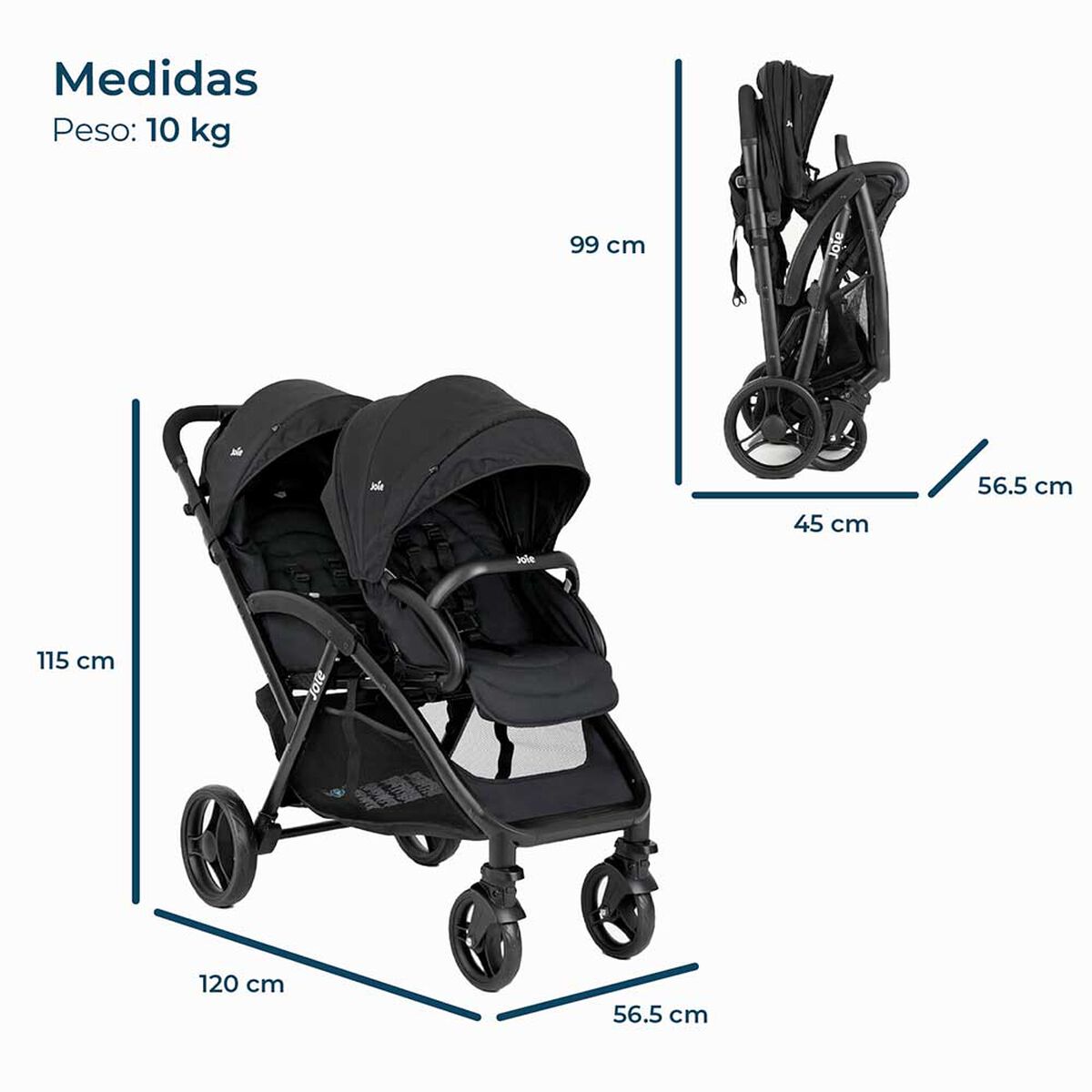 Coche Evalite Duo S1424 Shale Joie