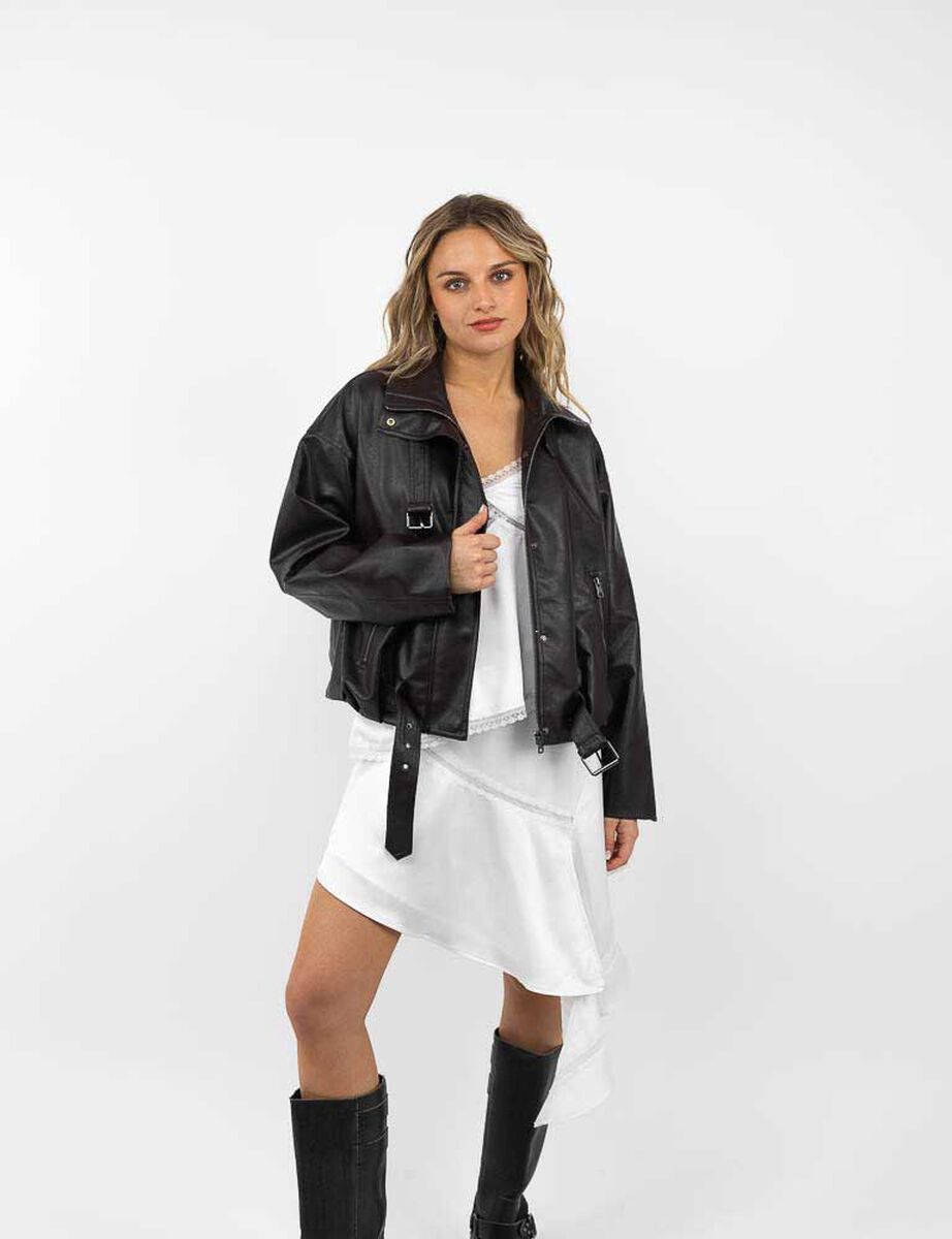 Chaqueta Ecocuero Mujer Icono