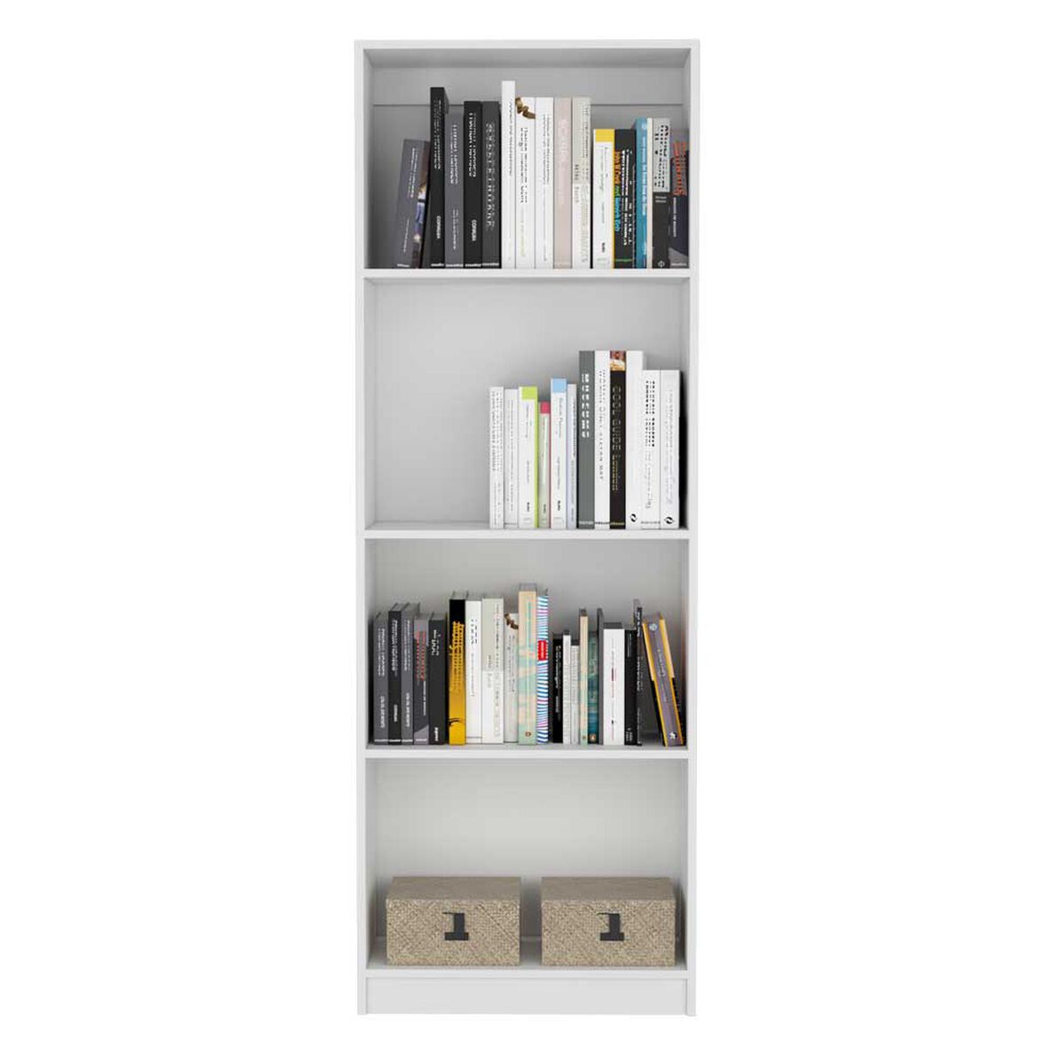 Biblioteca Recta TuHome Home E1 Blanco