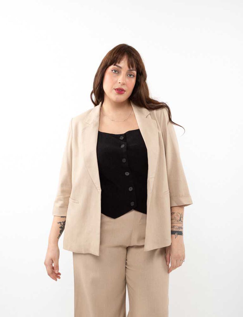 Blazer Lino Mujer Extralindas