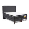 Cama Europea Drimkip Base Dividida King Funcional + Respaldo + Topper