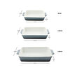 Set 3 Fuentes de Cerámica para Horno Gris Simplit