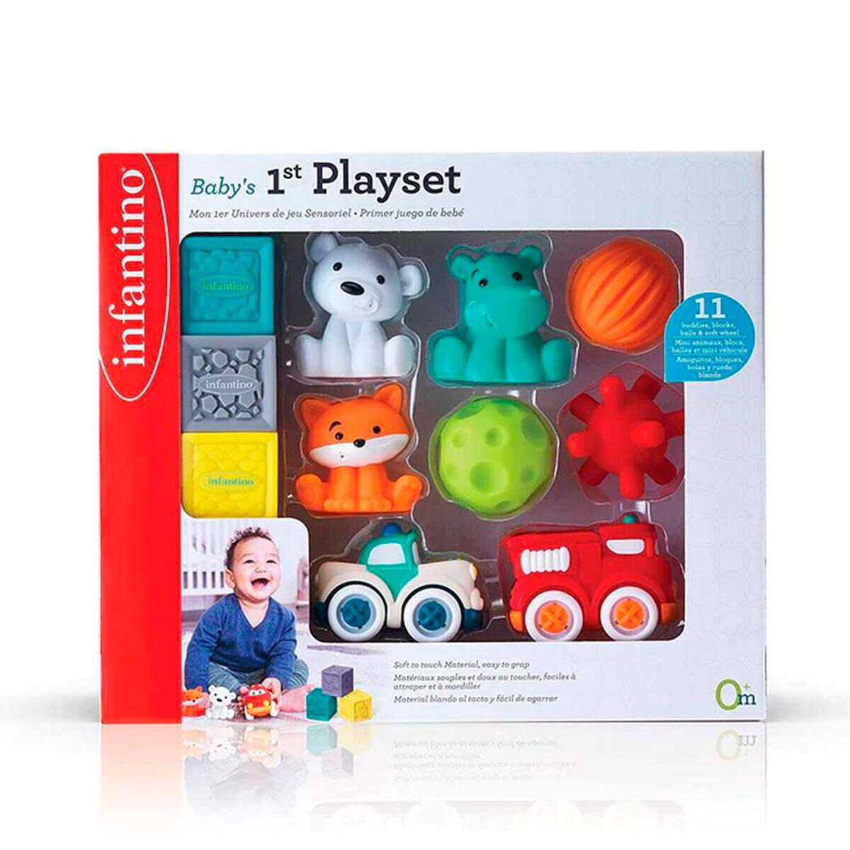 Juguete de Estimulacion Bebe Bloques 1&deg; PlaySet Infantino