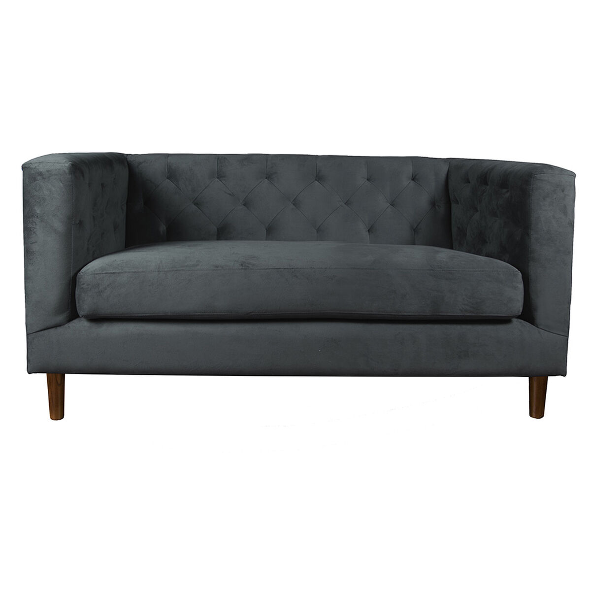 Sof&aacute; Tela Velvet Latam Home Brescia 2 Cuerpos