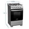 Cocina a Gas Mabe CMC5110AX1 4 Quemadores