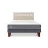 Cama Europea CIC 2 Plazas Smart + Respaldo Dublin Alpino