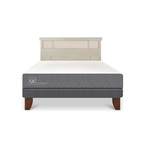 Cama Europea CIC 2 Plazas Smart + Respaldo Dublin Alpino