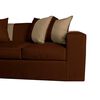 Sof&aacute; Muebles MYM Benjamin 3 Cuerpos + Dos Pouf 1 Cuerpo Caf&eacute; Beige