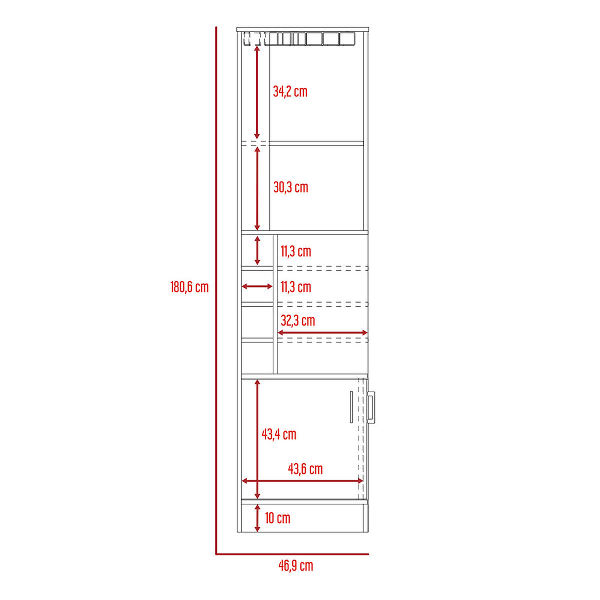 Combo Separador de Ambientes + Bar TuHome Beijing