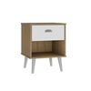 Velador Altavision CR-2006 1 Cajon Café blanco