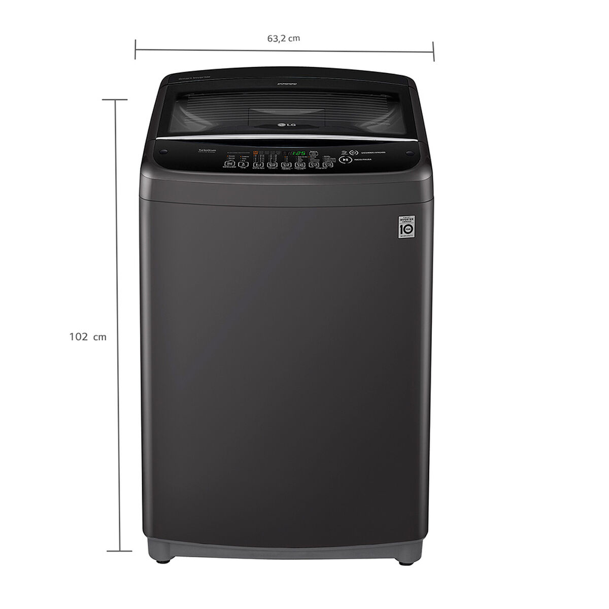 Lavadora Automática LG WT19BSB 19 kg.