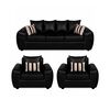 Juego de Living Elegant Detail New Houston 3-1-1 Cuerpos Negro