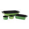 Set Fuentes para Horno Cerámica Antiadherente Fantuzzi Bio Verde 4 Piezas
