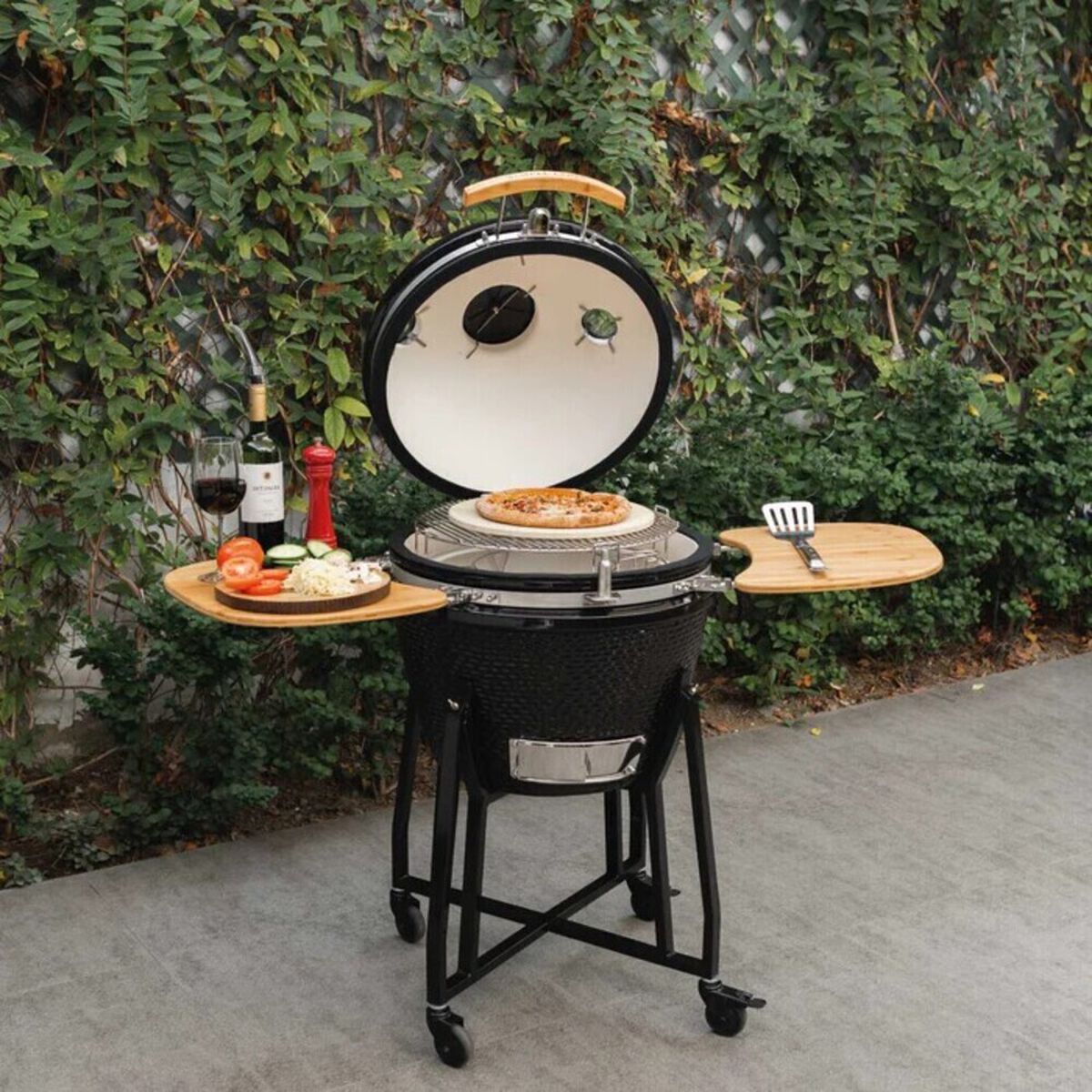 Parrilla a Carb&oacute;n Kamado FDV Tokio Black