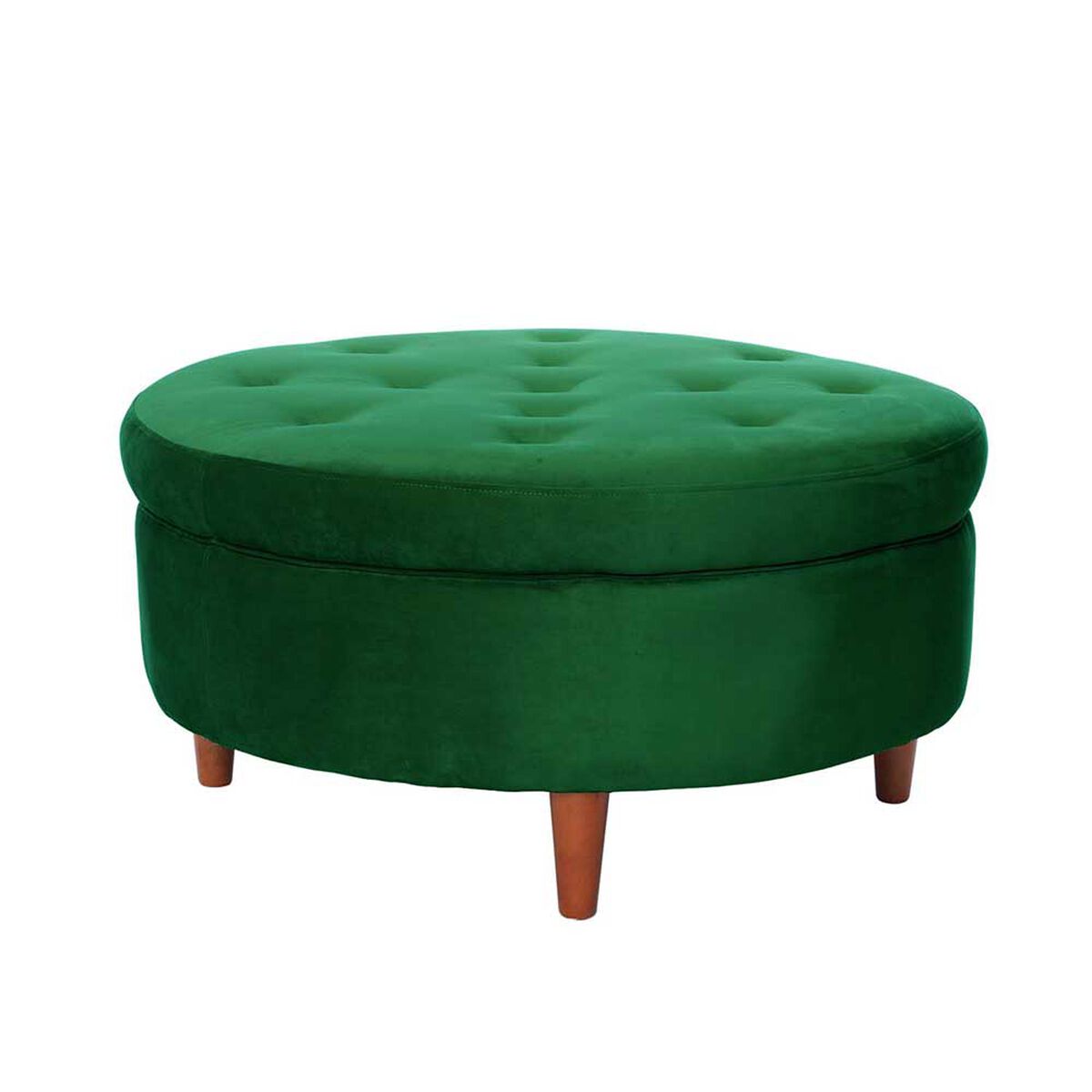 Pouf Latam Home Paris Tela Velvet Verde