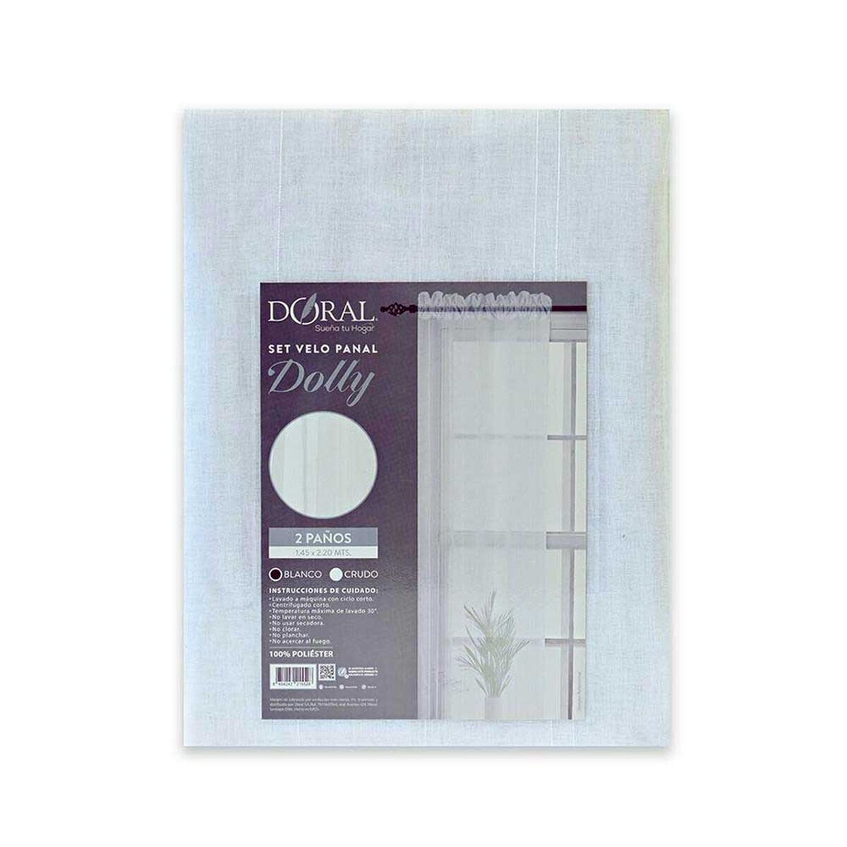 Juego Velos Doral Dolly 220 x 145 cm Blanco