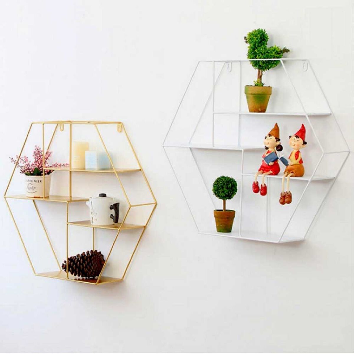 Repisa de Pared Hexagonal Grande Ankara Store