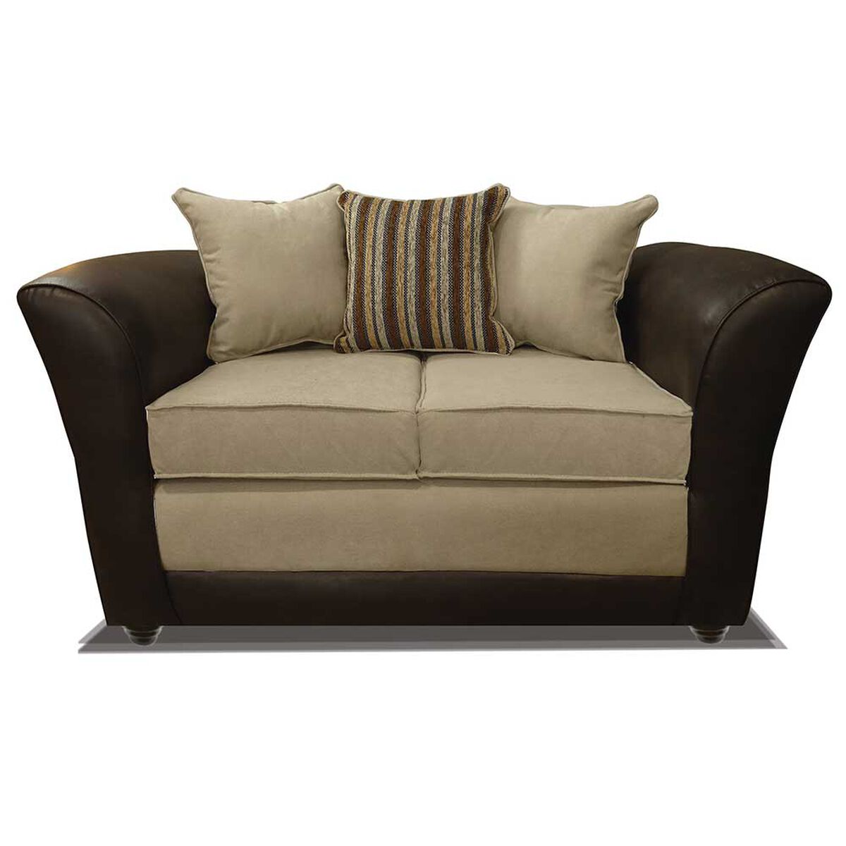 Juego de Living Elegant Detail Minesota Sofá 2 Cuerpos + Dos Sillones 1 Cuerpo Beige