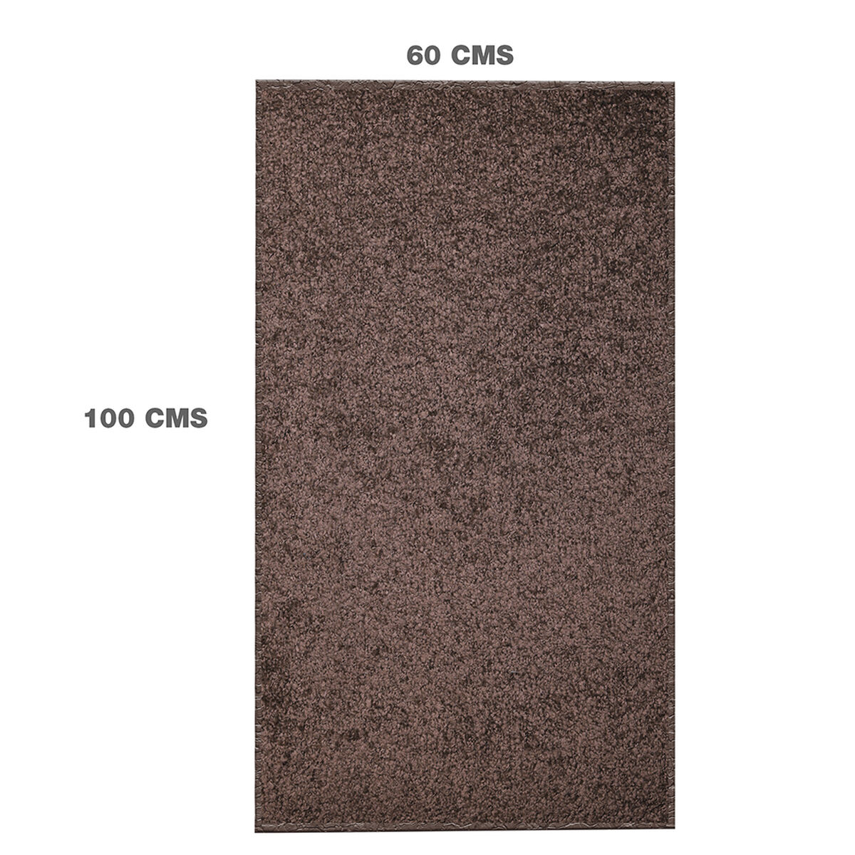 Bajada De Cama Doral Shaggy 100 x 60 cm Café