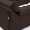 Seccional Muebles MPR Array&aacute;n 2-1-2 Cuerpos Tela Chocolate