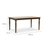 Juego de Comedor CIC Dallas 6 Sillas Chocolate
