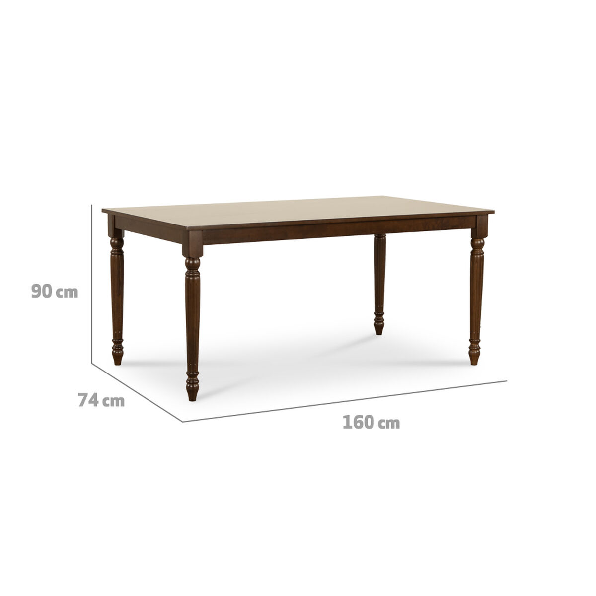 Juego de Comedor CIC Dallas 6 Sillas Chocolate