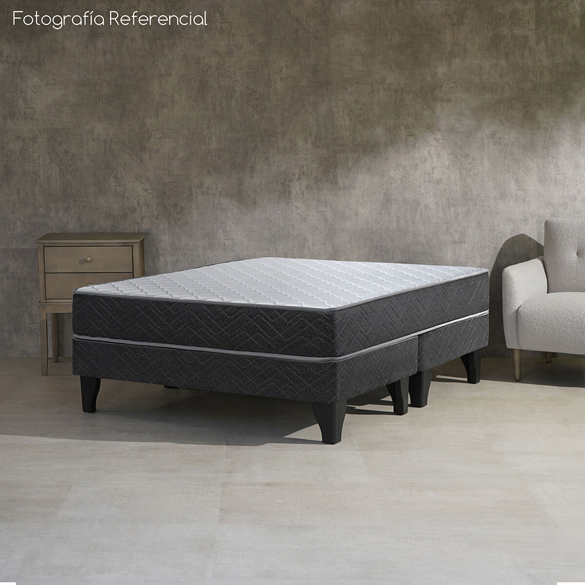 Cama Europea Celta Base Dividida 2 Plazas Cadiz