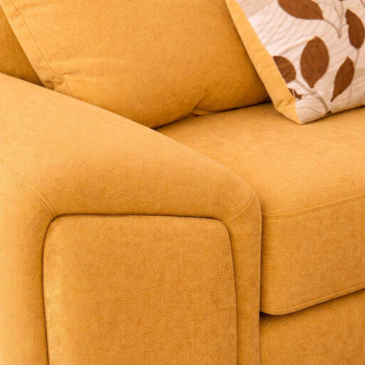 Juego de Living Elegant Detail New Houston 3-2-1 Cuerpos Amarillo