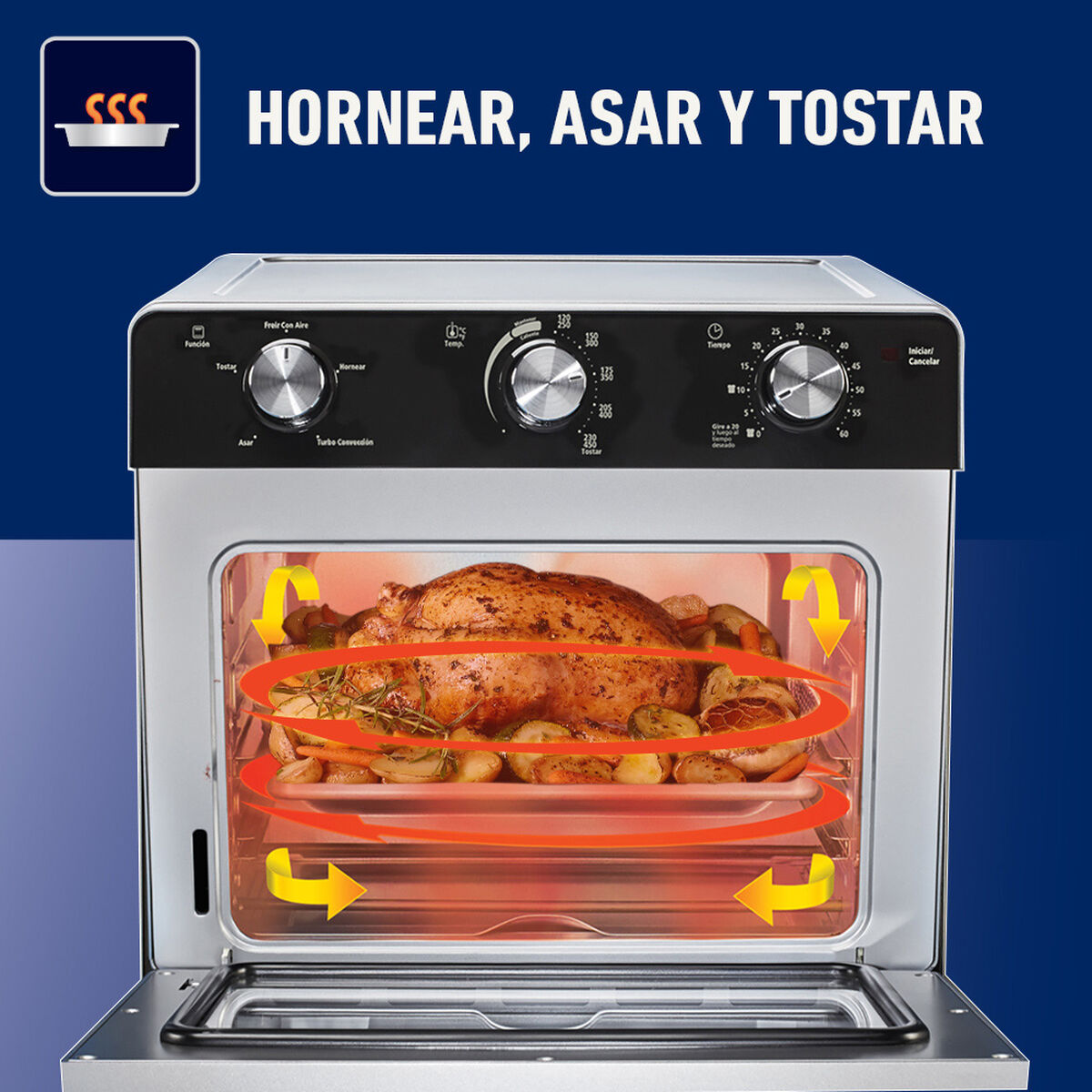 Horno con Freidora de Aire Oster TSSTTVMAF1 22 lts.