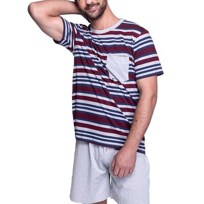 Imagen 2 del producto Pijama Verano Algodón Hombre Top Color-3