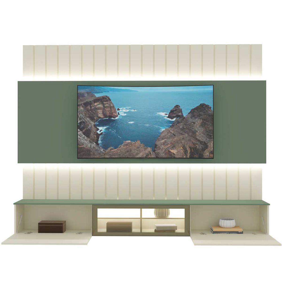 Home Decocasa Soberano hasta 85" Off White Verde