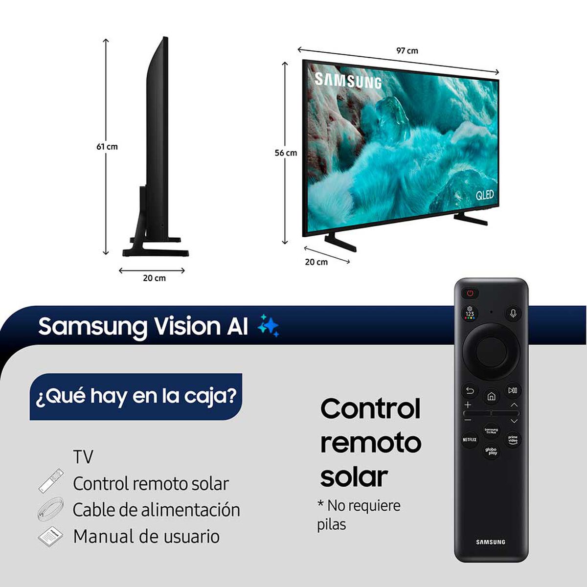 QLED 43" Samsung Q7FA 4K Vision AI Smart TV 2025