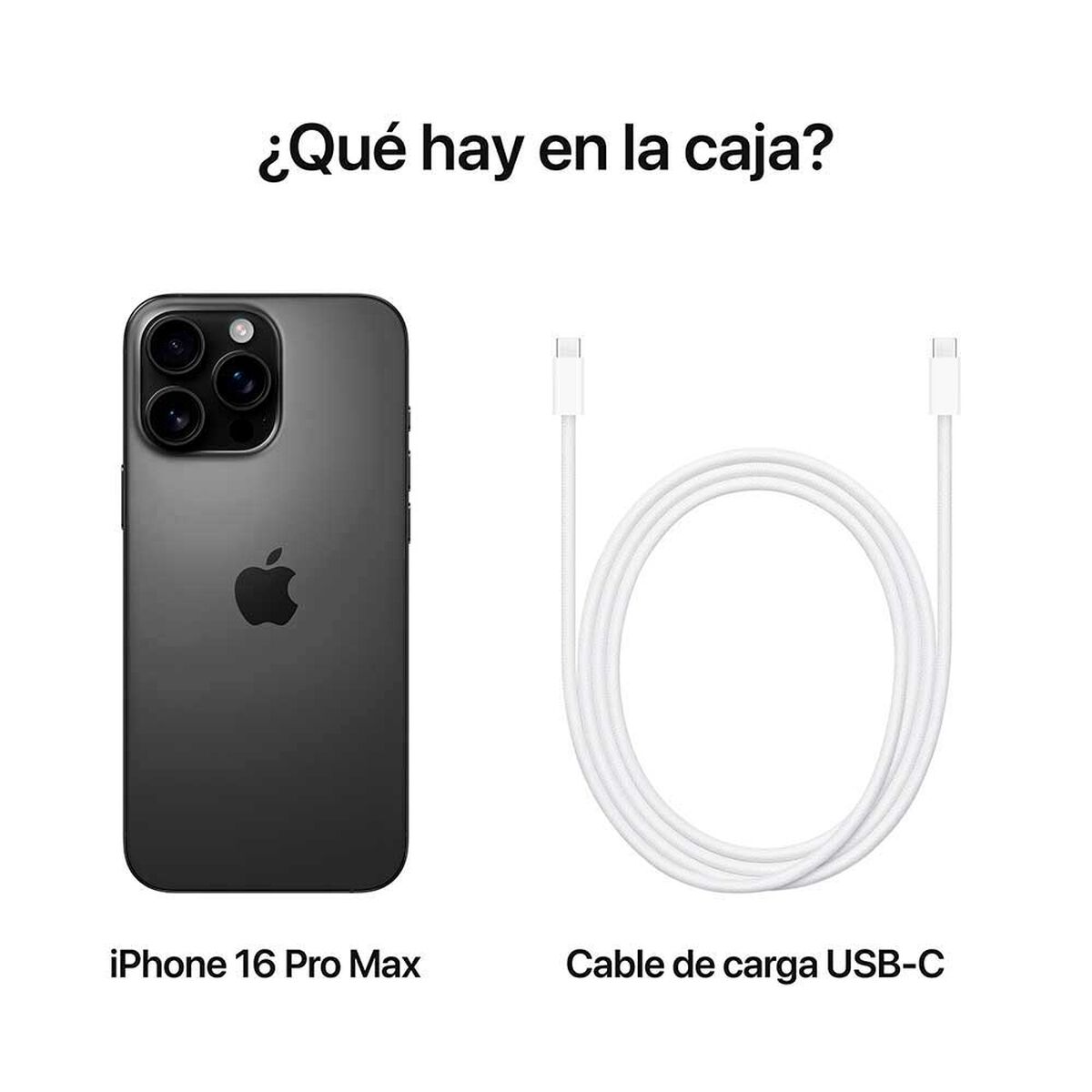 Apple Smartphone iPhone 16 Pro Max 256GB Negro Titanio 6,9" Liberado